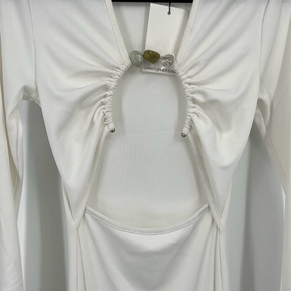Christopher Esber Split Quartz Ruched Long Sleeve… - image 6
